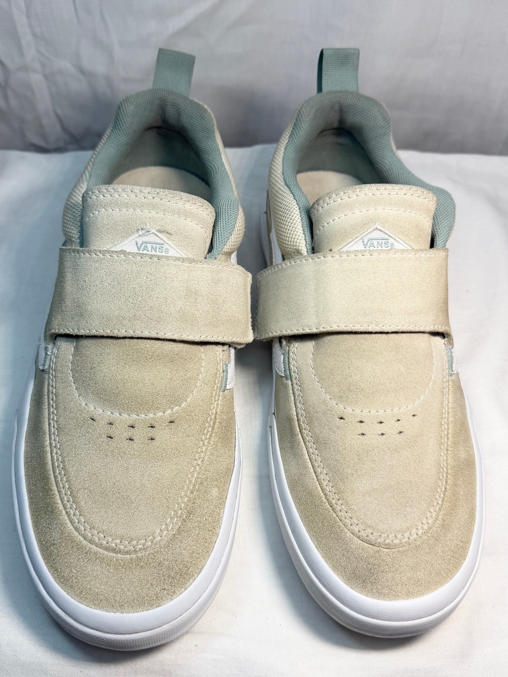 Vans Men’s Beige Suede Strap Loafers